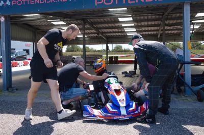 training voor de wedstrijd
